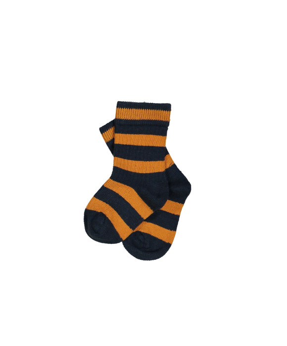 socks stripe orange