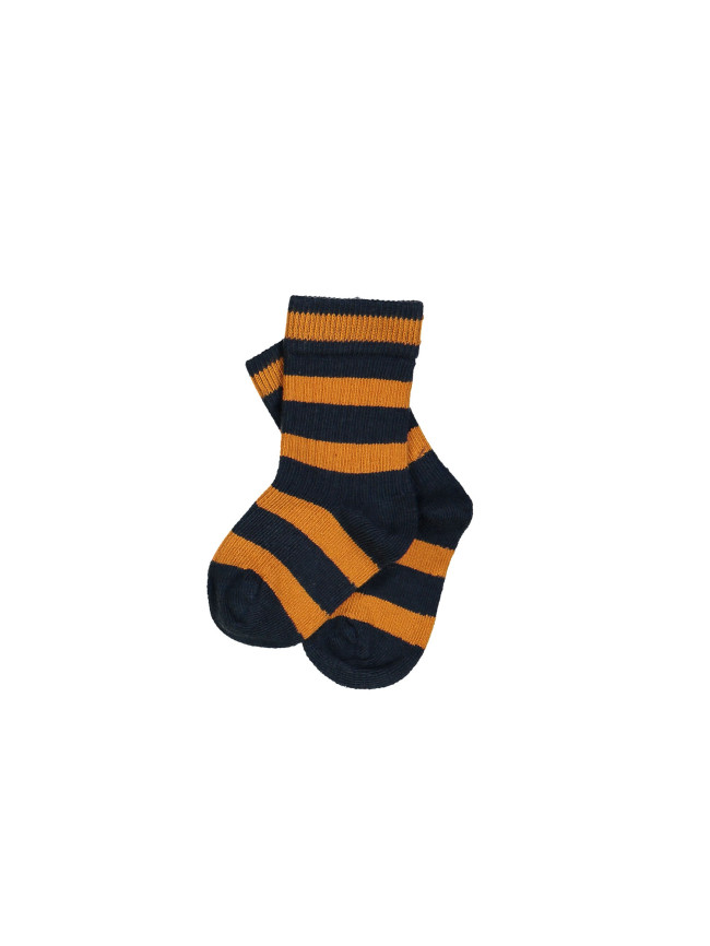 socks stripe orange