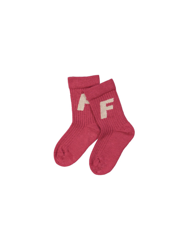 Sock F burgundy