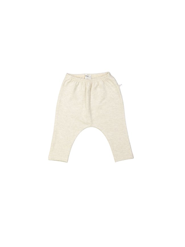 Pants fine stripe beige