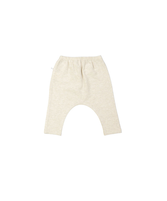Pants fine stripe beige