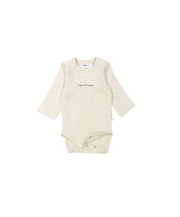 Body fine stripes hugs and kisses beige