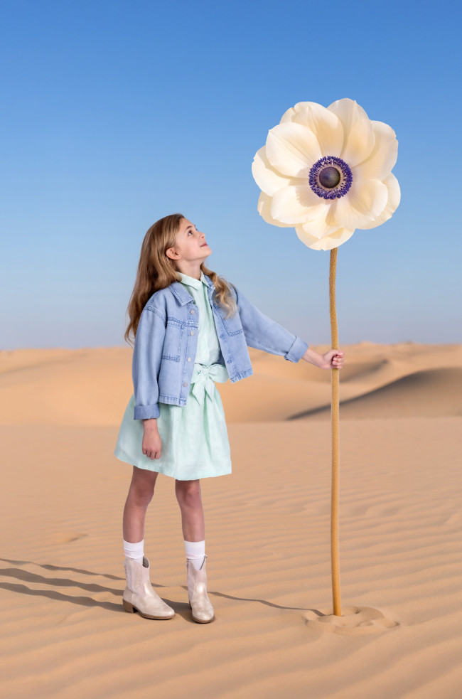 Jeans jacket snow bleach