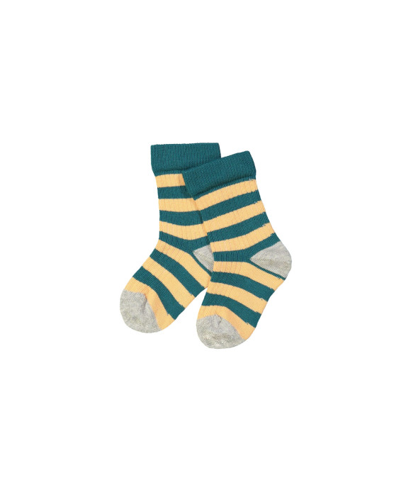 Sock stripe orange green