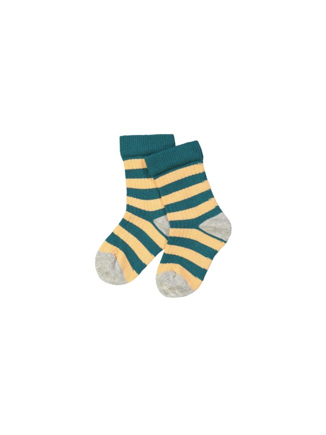Sock stripe orange green