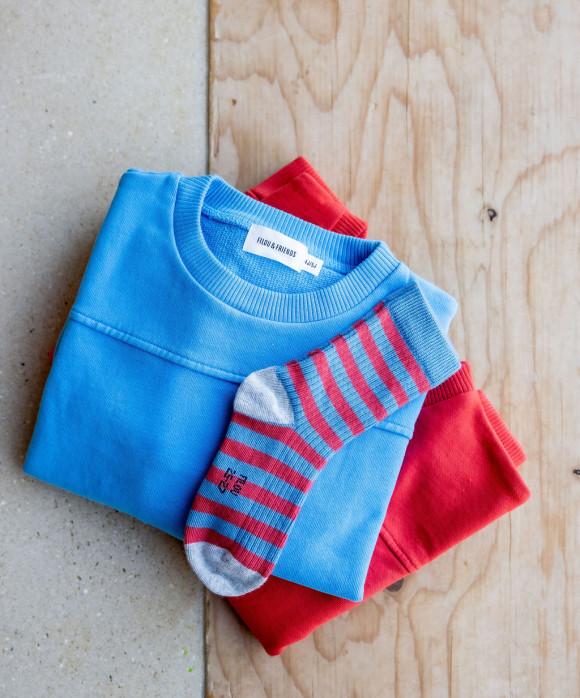 Sock stripe blue