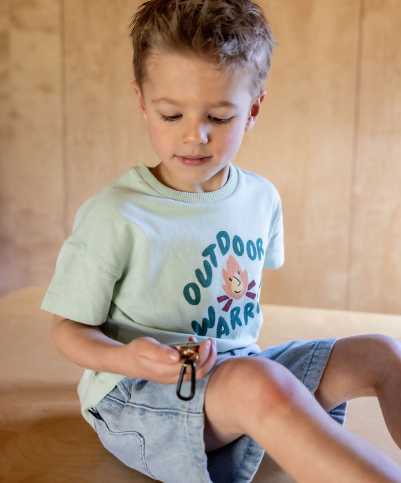 T-shirt outdoor warrior aqua