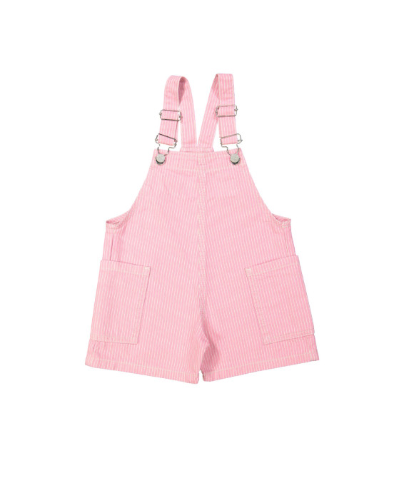 Jeans overalls stripe pink