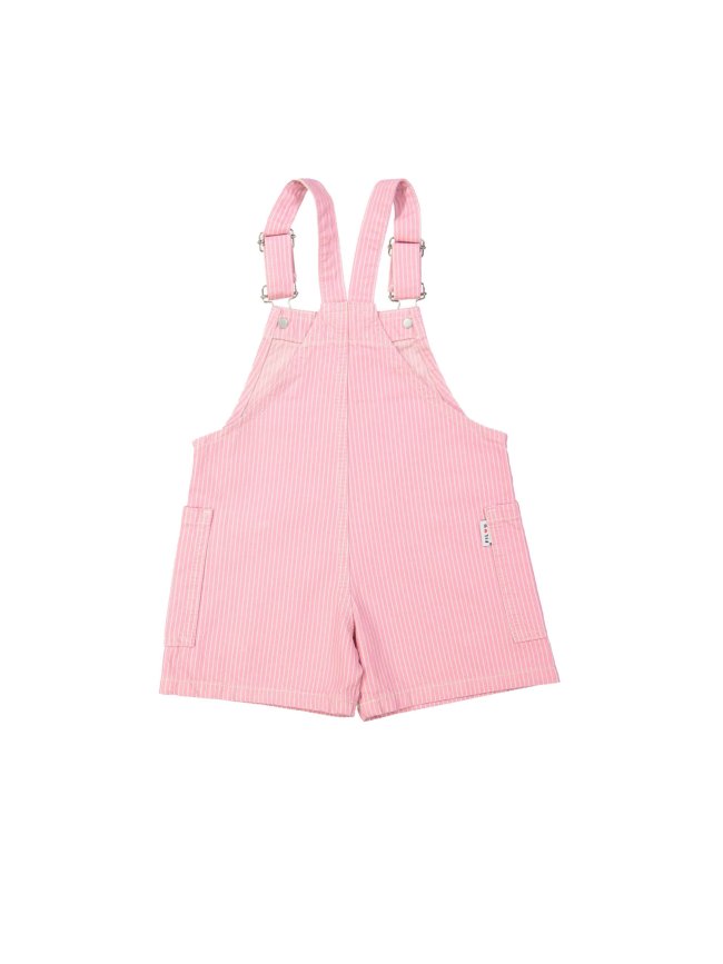 Jeans overalls stripe pink