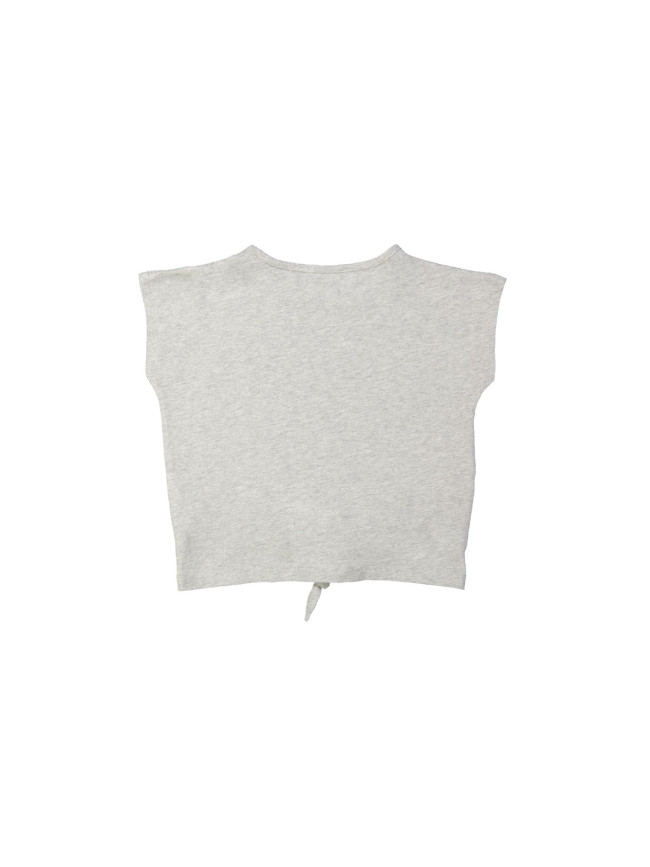 T-shirt bow edelweiss light gray