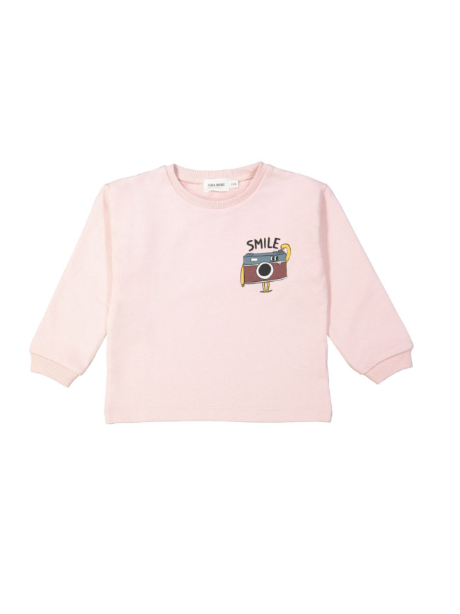 Sweater smile light pink