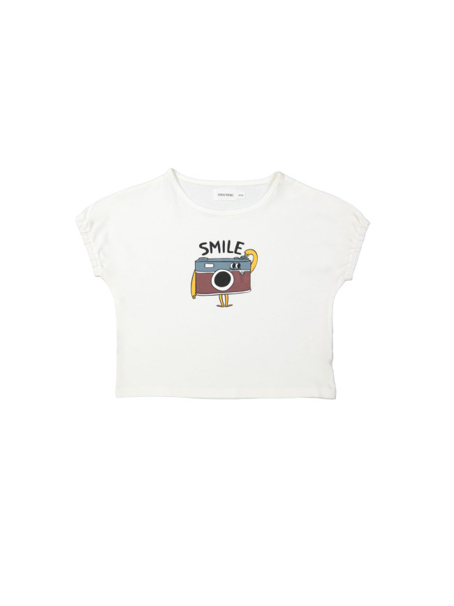 T-shirt smile ecru