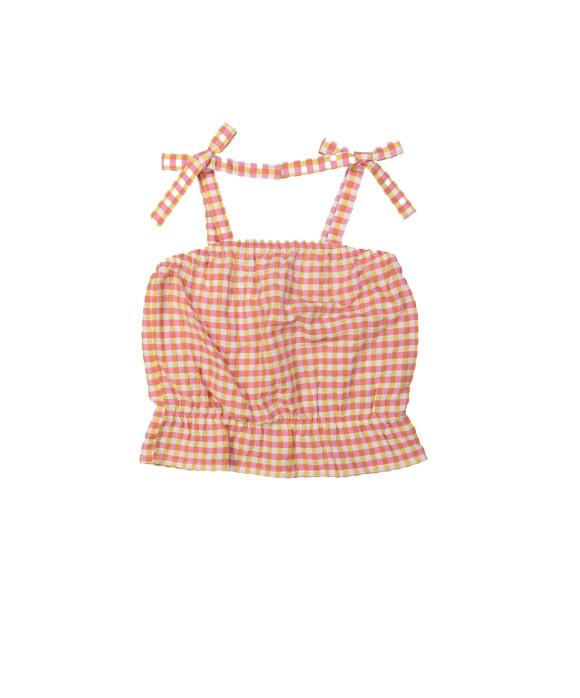 Top vichy check pink