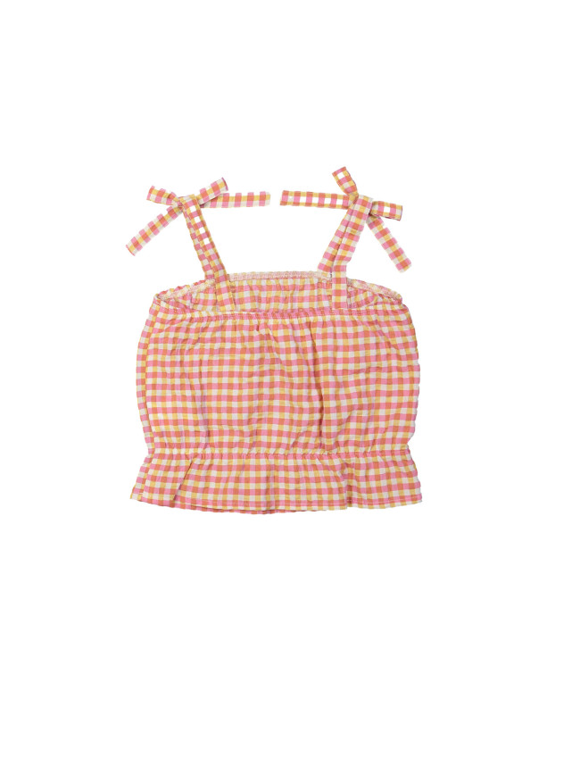 Top vichy check pink