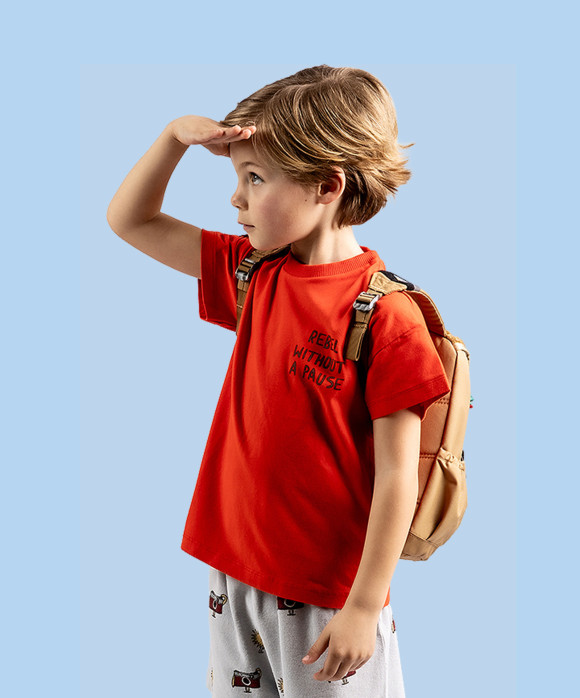 T-shirt rebel bright red