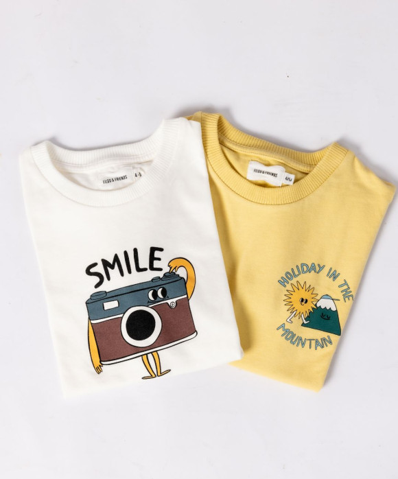 T-shirt mountain holiday yellow