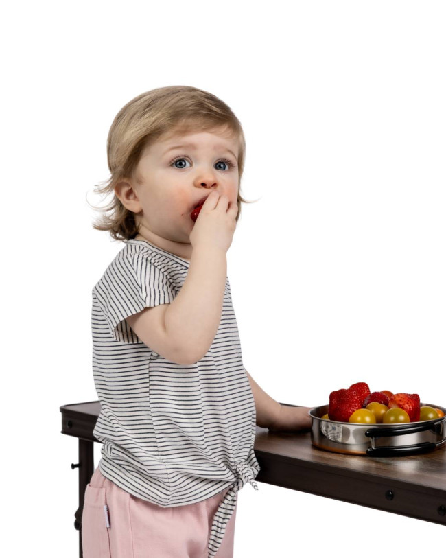 T-shirt bow stripe dark blue