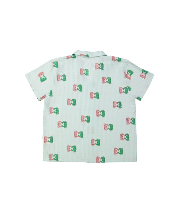 Shirt crab aqua
