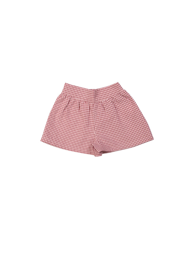 Short checks light pink