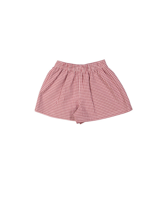 Short checks light pink