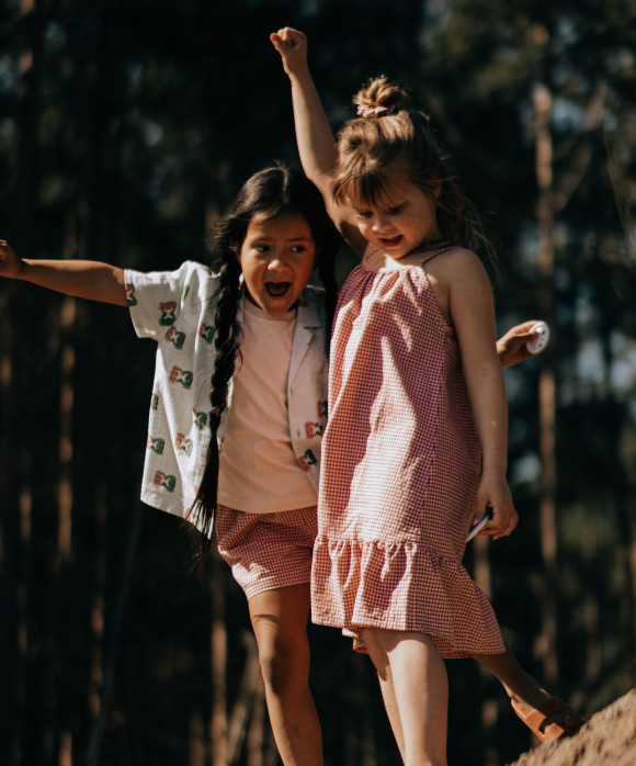 Dress checks light pink