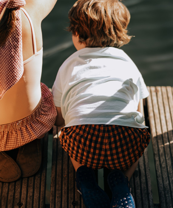 Zwemshort WW checks orange