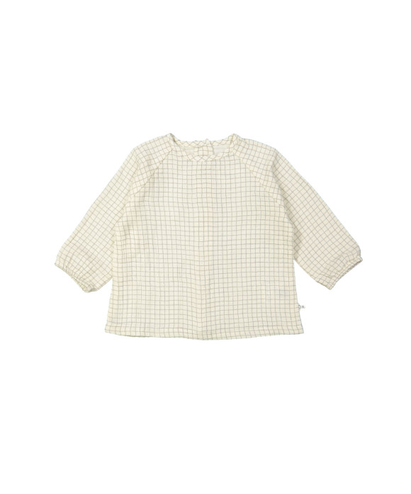Blouse checks vanille