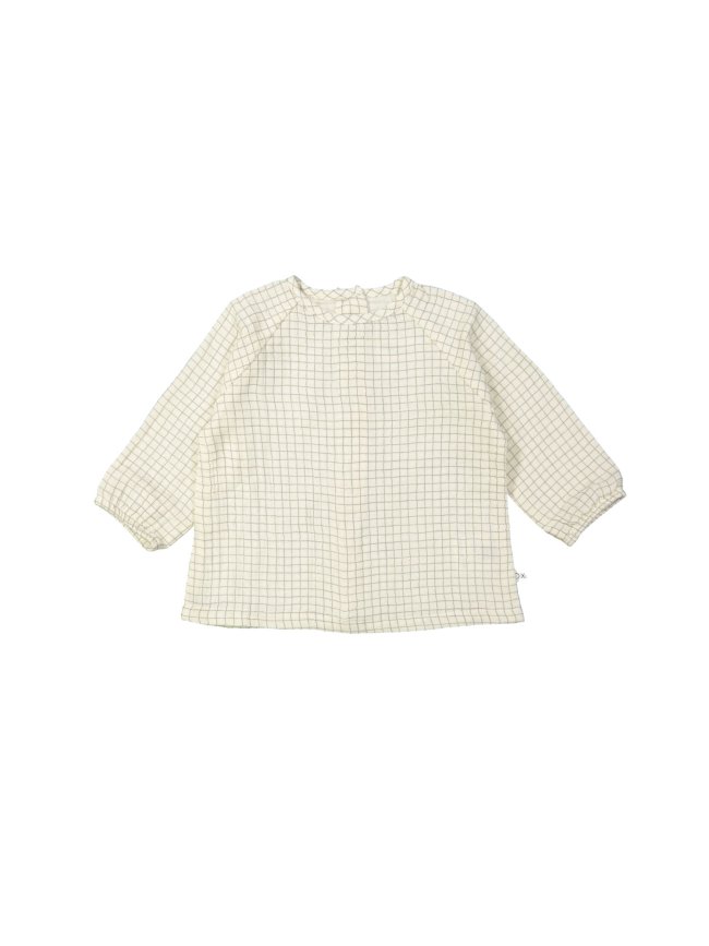 Blouse checks vanille