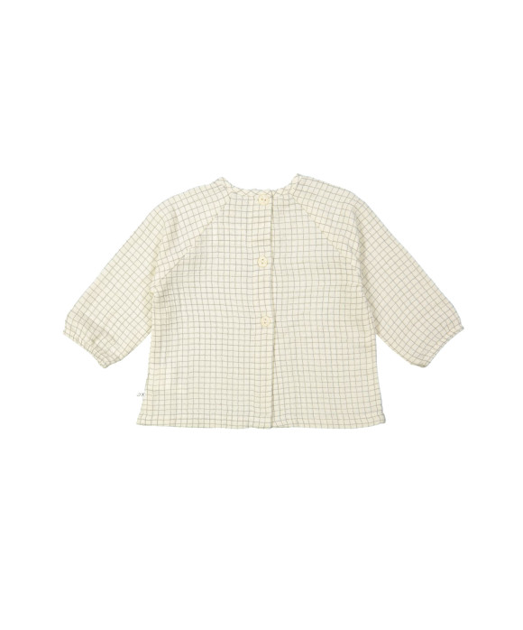 Blouse checks vanille