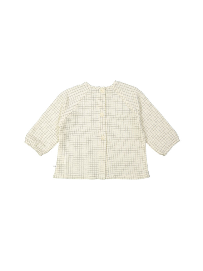 Blouse checks vanille