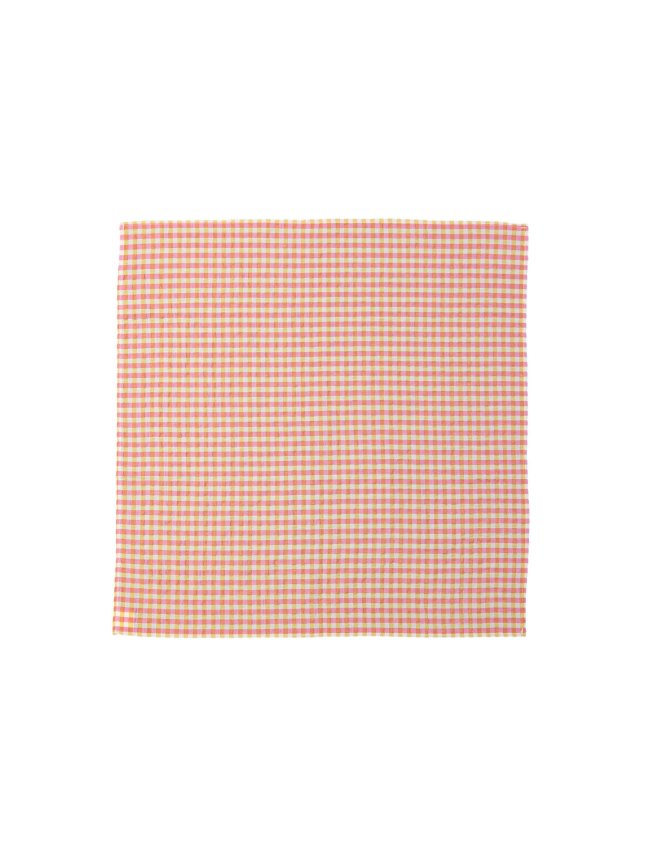 Scarf vichy checks pink