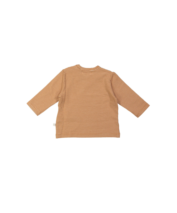T-shirt stripe sun light brown