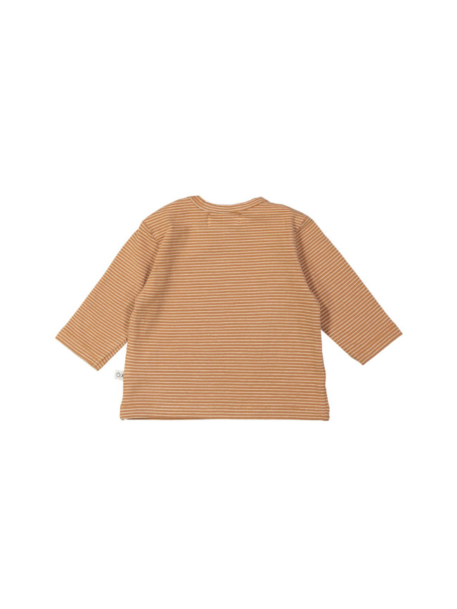 T-shirt stripe sun light brown