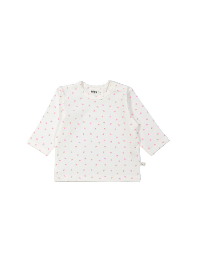 T-shirt strawberry white