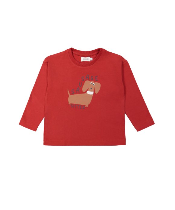 T-shirt sausage dog red