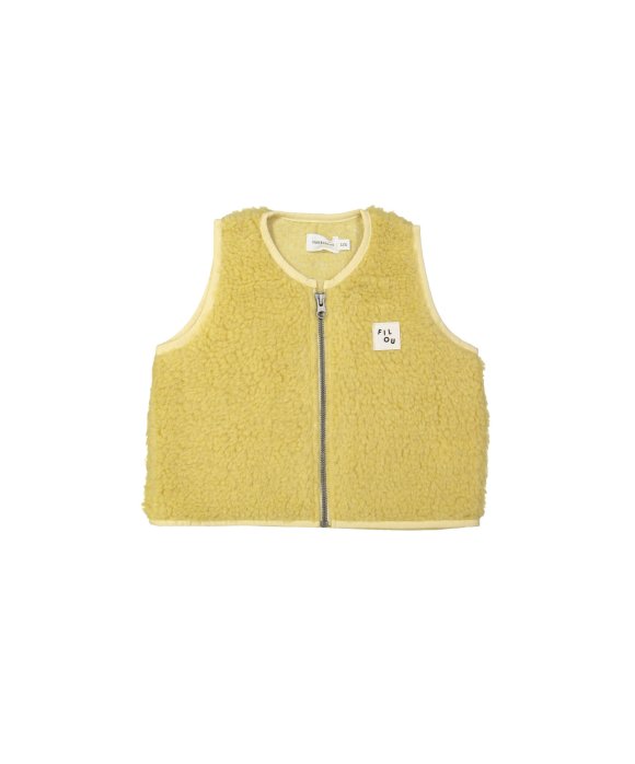 Bodywarmer teddy yellow