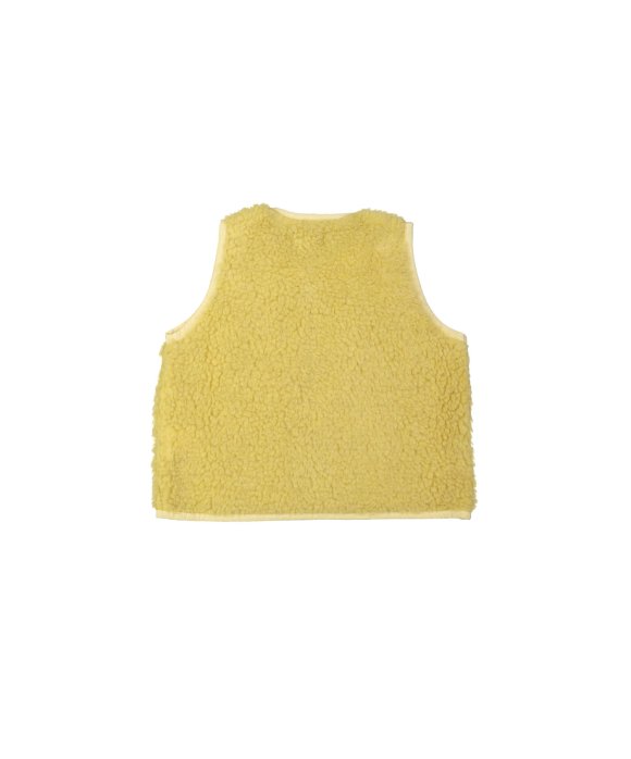 Bodywarmer teddy yellow