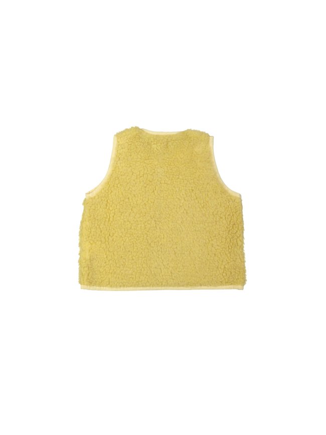Bodywarmer teddy yellow