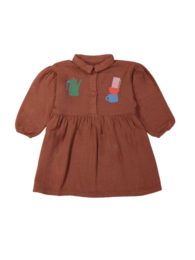 Dress teapot red-brown
