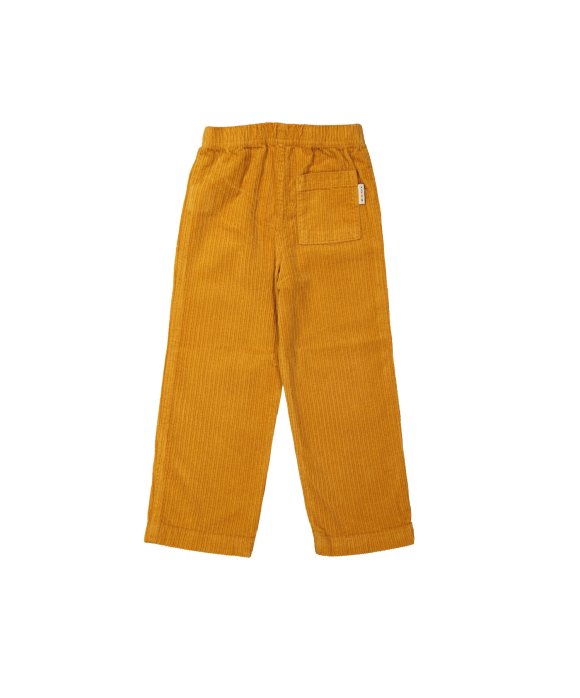 Comfy Pants straight wide rib ochre