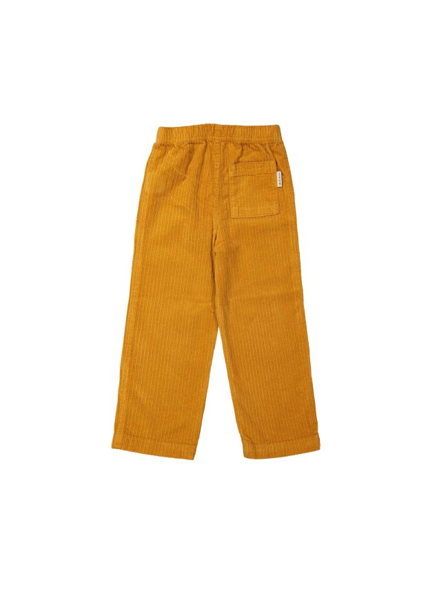 Comfy Pants straight wide rib ochre