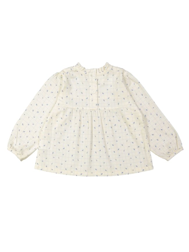 Blouse leaves ecru