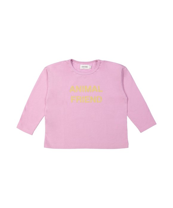 T-shirt animal friend mauve