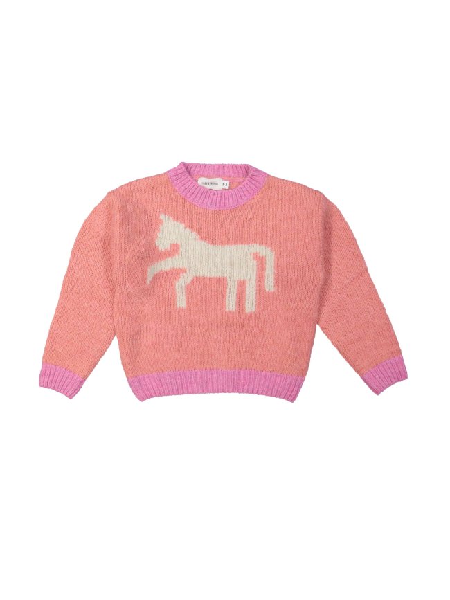 Pull horse pink