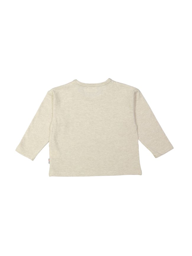 T-shirt fine stripe beige