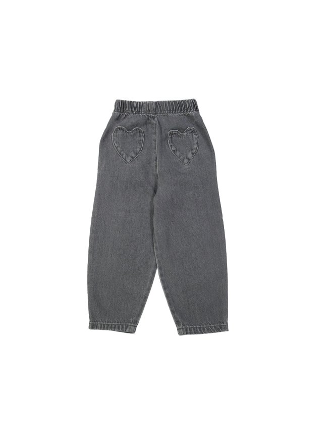 Jeans heart light gray