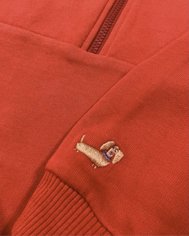 Sweater zipper rust