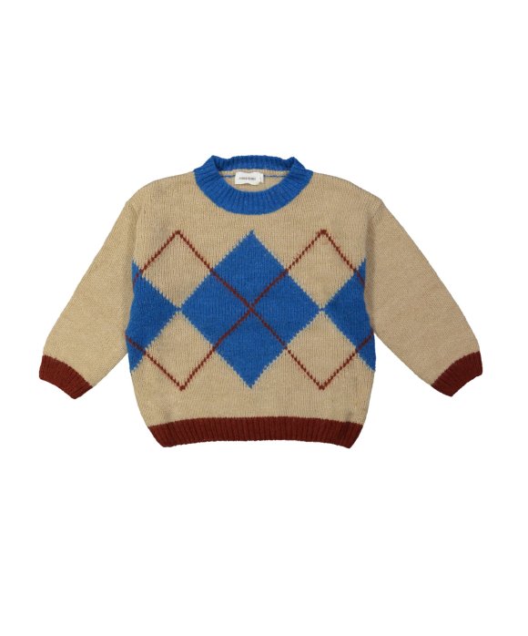 Pull checks ecru