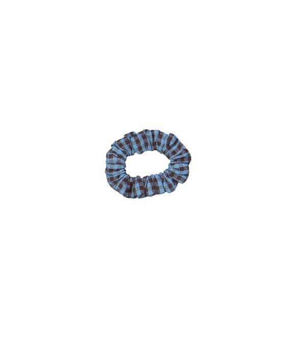 Scrunchie checks blue