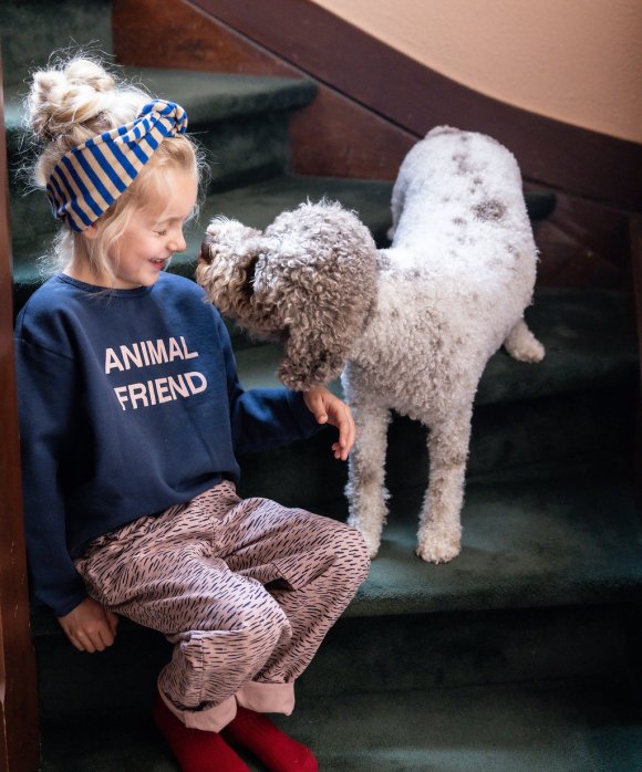 Sweater animal friend dark blue